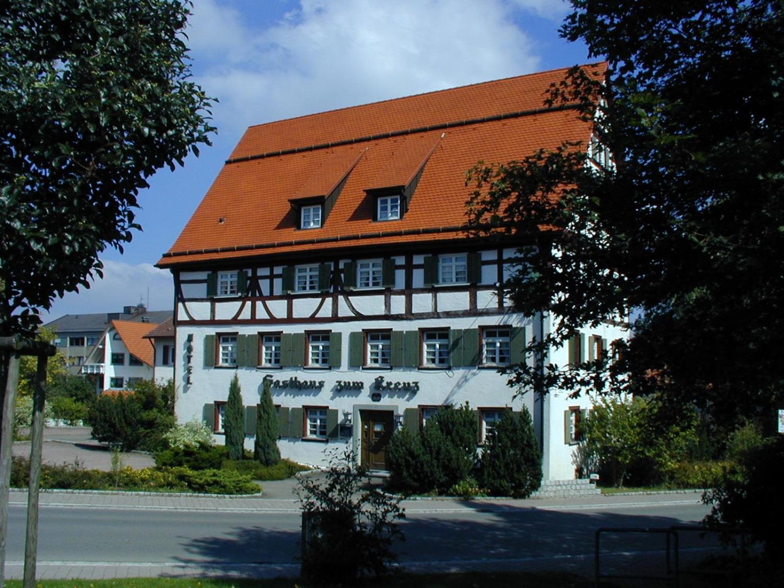 Gasthaus Hotel zum Kreuz Stetten am Kalten Markt Exterior foto