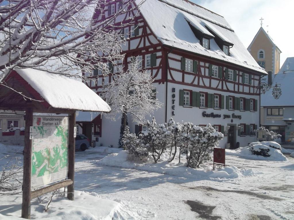 Gasthaus Hotel zum Kreuz Stetten am Kalten Markt Exterior foto