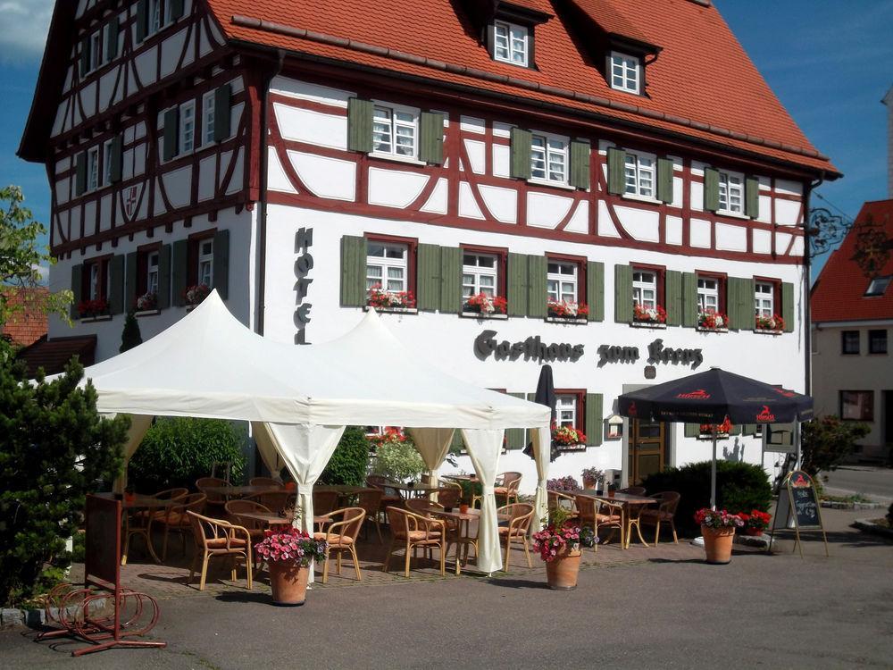 Gasthaus Hotel zum Kreuz Stetten am Kalten Markt Exterior foto